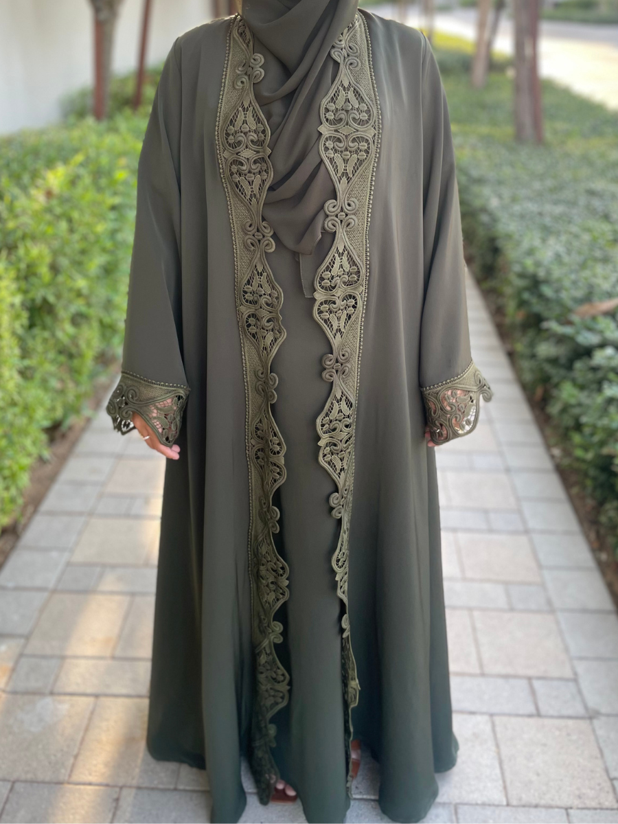 women's_abaya_dress_green_abaya_for_women_open_abaya