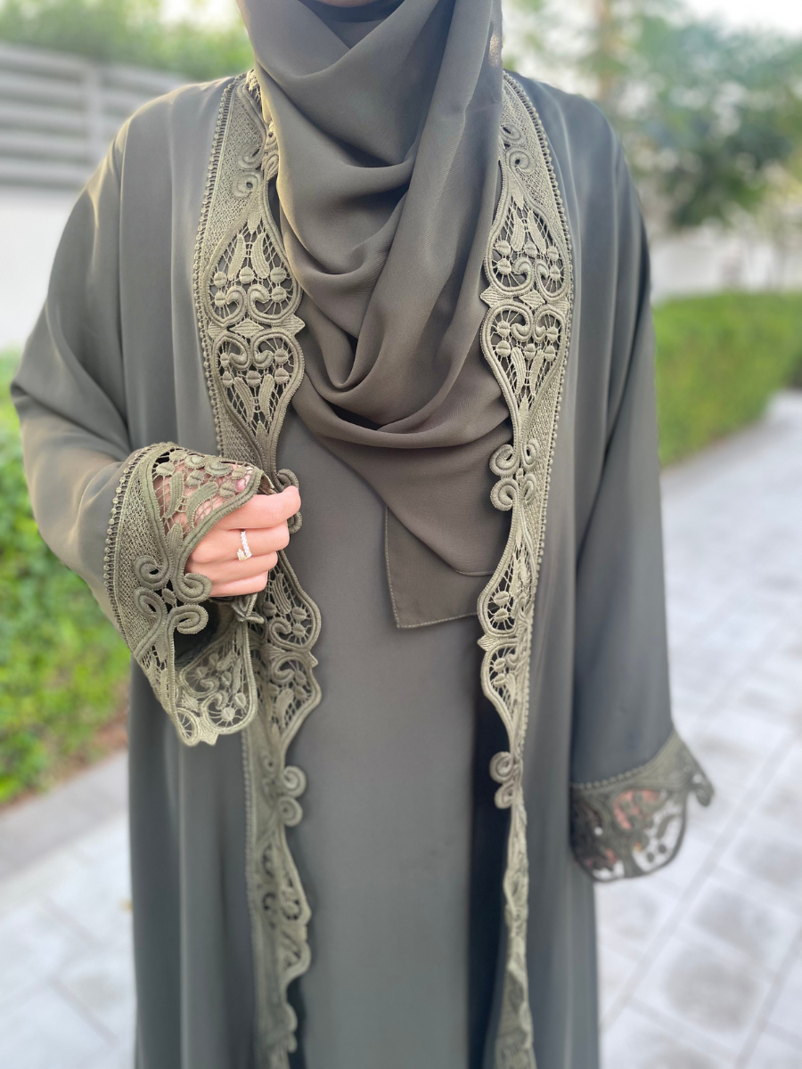 women's_abaya_dress_green_abaya_for_women_open_abaya